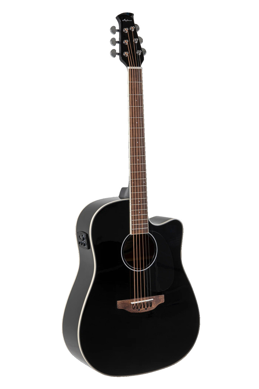 Ovation Applause Wood Classic Dreadnought Black Gloss Electro (AED96-5HG)