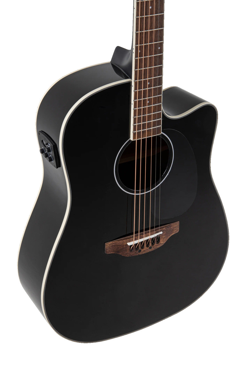 Ovation Applause Wood Classic Dreadnought Black Gloss Electro (AED96-5HG)