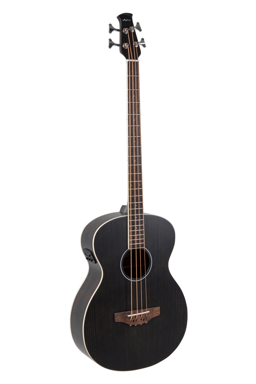 Ovation Applause Wood Jumbo Bass Black Matte Electro (AEB96-5E) | Musician Madness