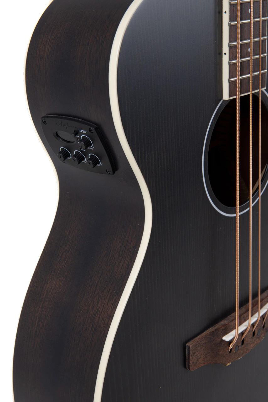Ovation Applause Wood Jumbo Bass Black Matte Electro (AEB96-5E) | Musician Madness