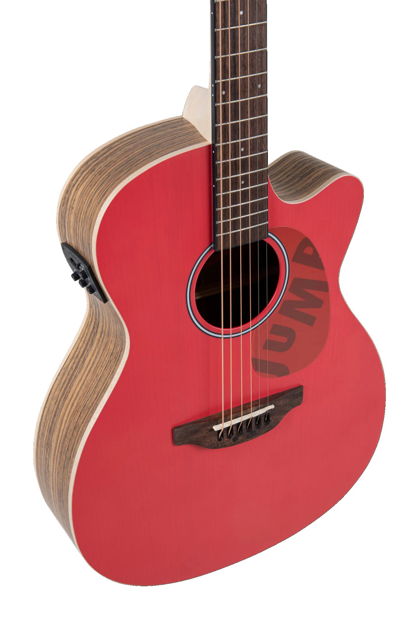 Ovation Applause Jump OM Cutway Electric, Lipstick (AEO-69-R) | Musician Madness