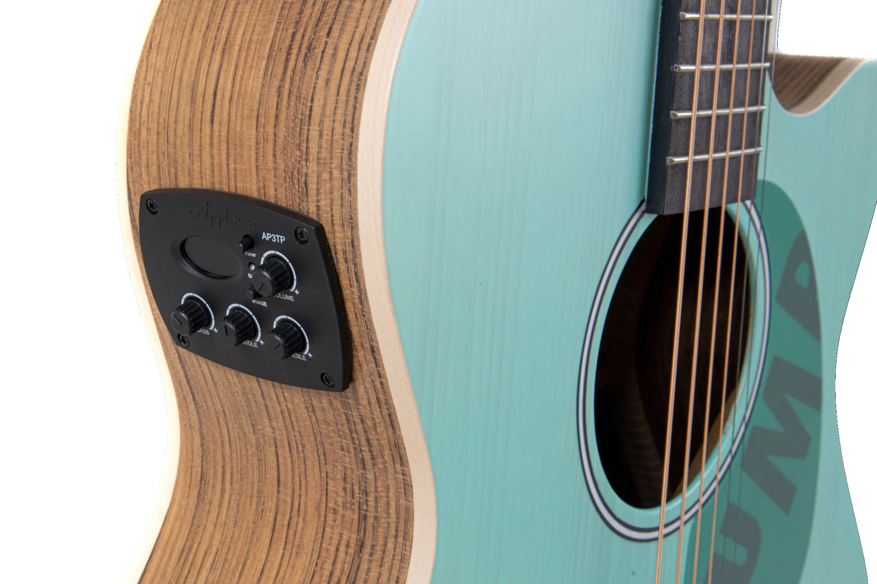 Ovation Applause Jump OM Cutway Electric Celeste (AEO-69-T)