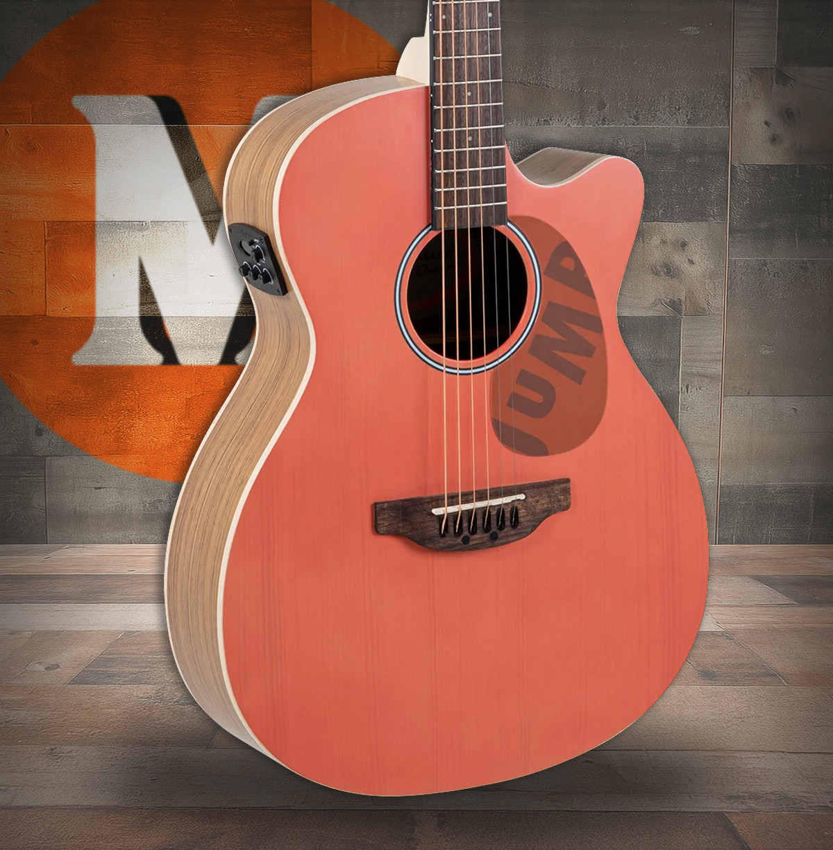 Ovation Applause Jump OM Cutway Electric Peach (AEO-69-O) | Musician Madness