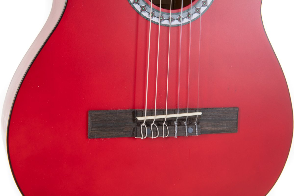 GEWA Basic Classical Guitar 1/2 Transparent Red (PS510123) | Musician Madness