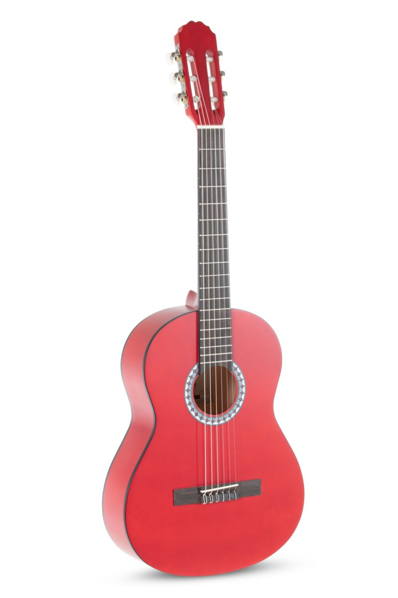 GEWA Basic Classical Guitar 3/4 Transparent Red (PS510143)