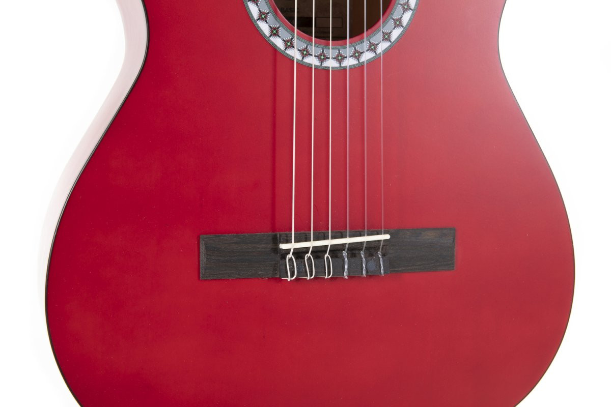 GEWA Basic Classical Guitar 3/4 Transparent Red (PS510143) | Musician Madness