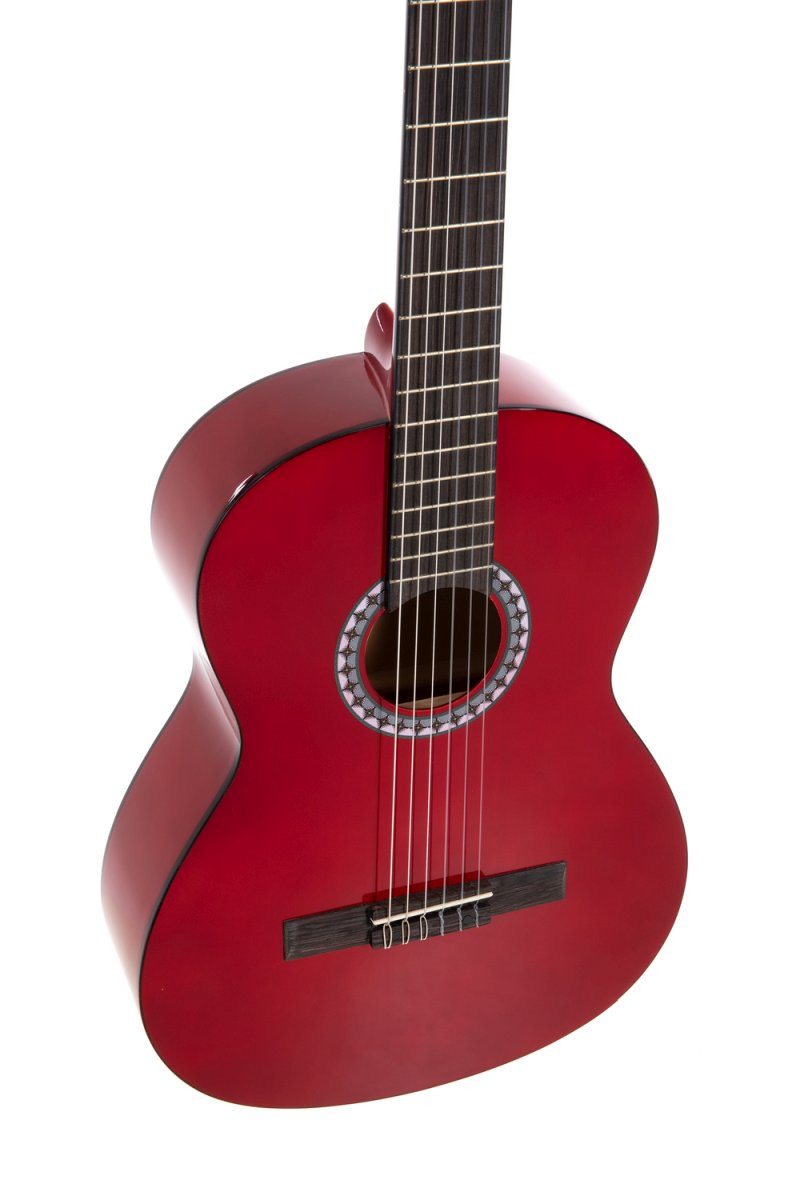 GEWA Basic Classical Guitar 4/4 Transparent Red (PS510153)