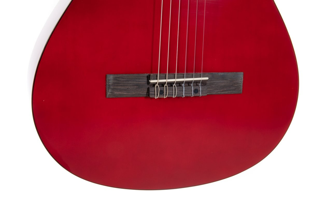 GEWA Basic Classical Guitar 4/4 Transparent Red (PS510153) | Musician Madness
