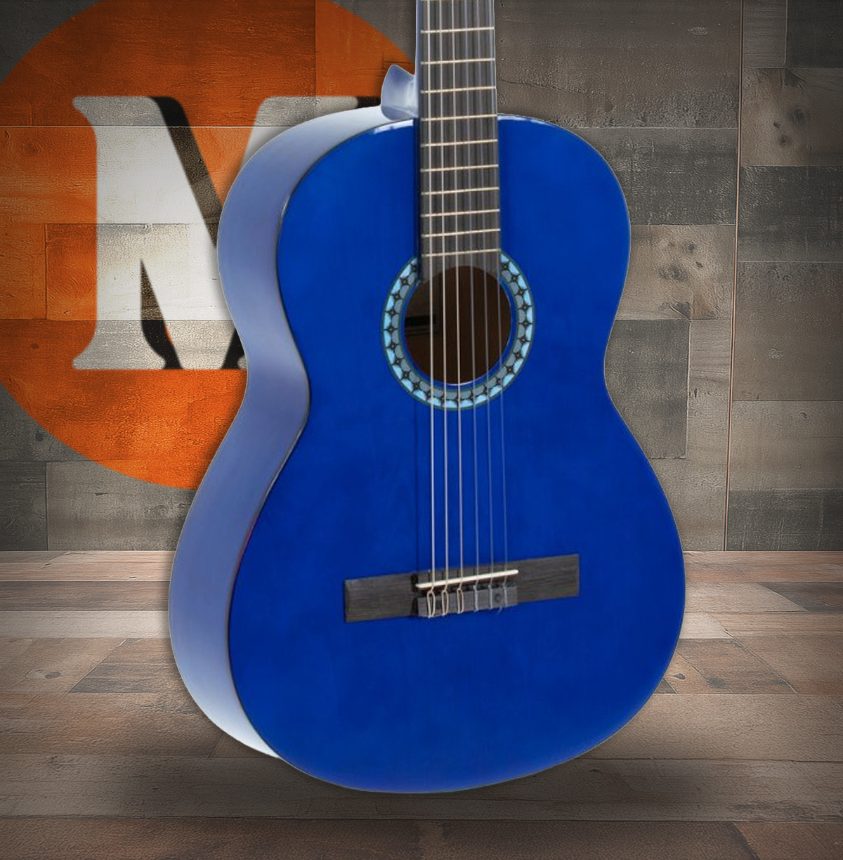 GEWA Basic Classical Guitar 4/4 Transparent Blue (PS510155)