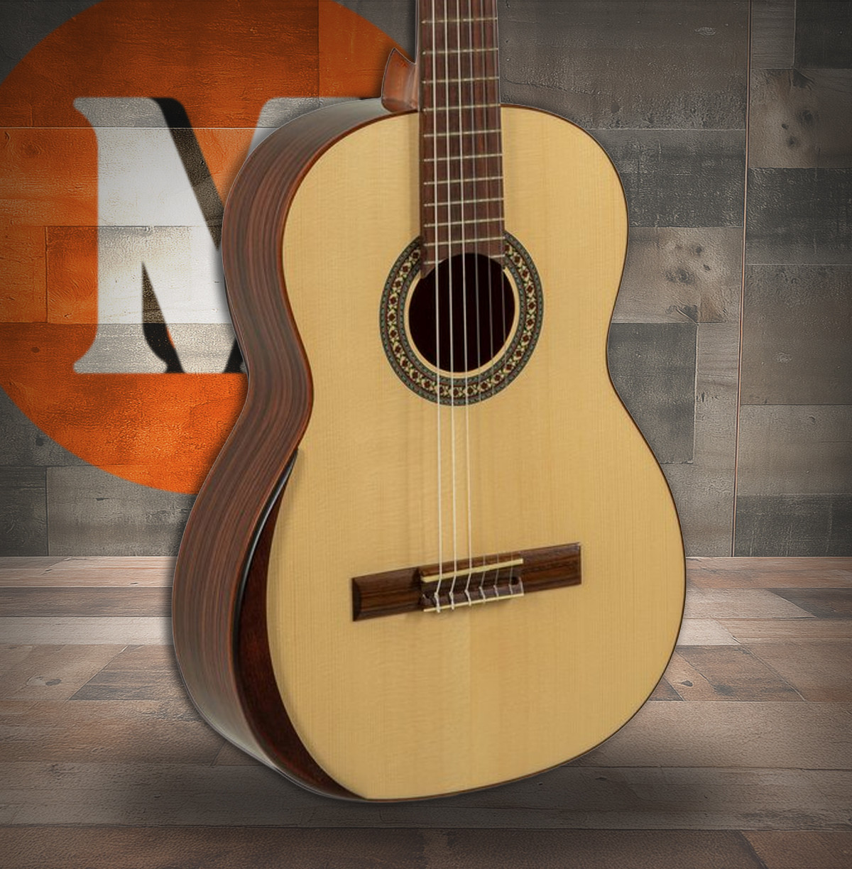 Manuel Rodriguez Academia 60-S Spruce/Rosewood Décor 4/4 Gloss Armrest (60-S)