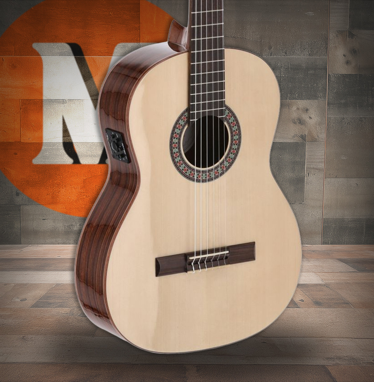 Manuel Rodriguez Exotica EX-SS-EA Santos Rosewood/Spruce 4/4 Gloss E-Acoustic (ES-SS-EA) | Musician Madness