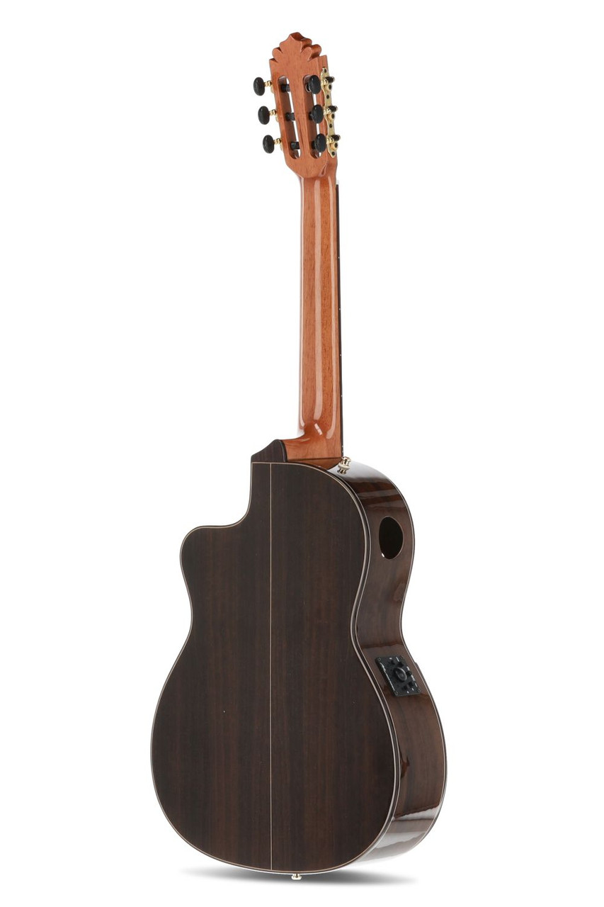 Manuel Rodriguez Café Cortado Aged Eucalyptus 4/4 Gloss E-Acoustic Cutaway (501464)