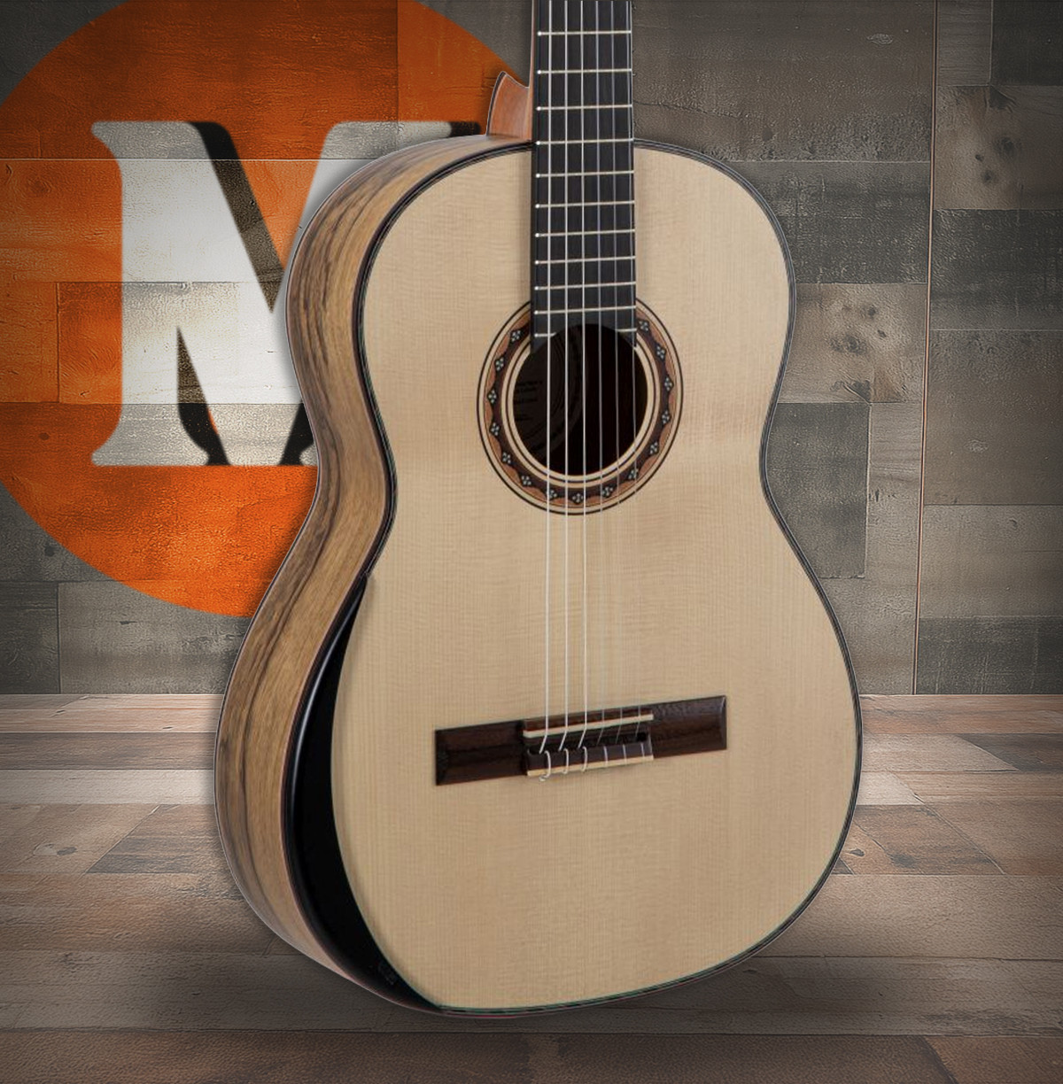 Manuel Rodriguez Tesoro de Guinea Limited Model Limba Negra A, Set w/Case, Foot Rest (501482) | Musician Madness