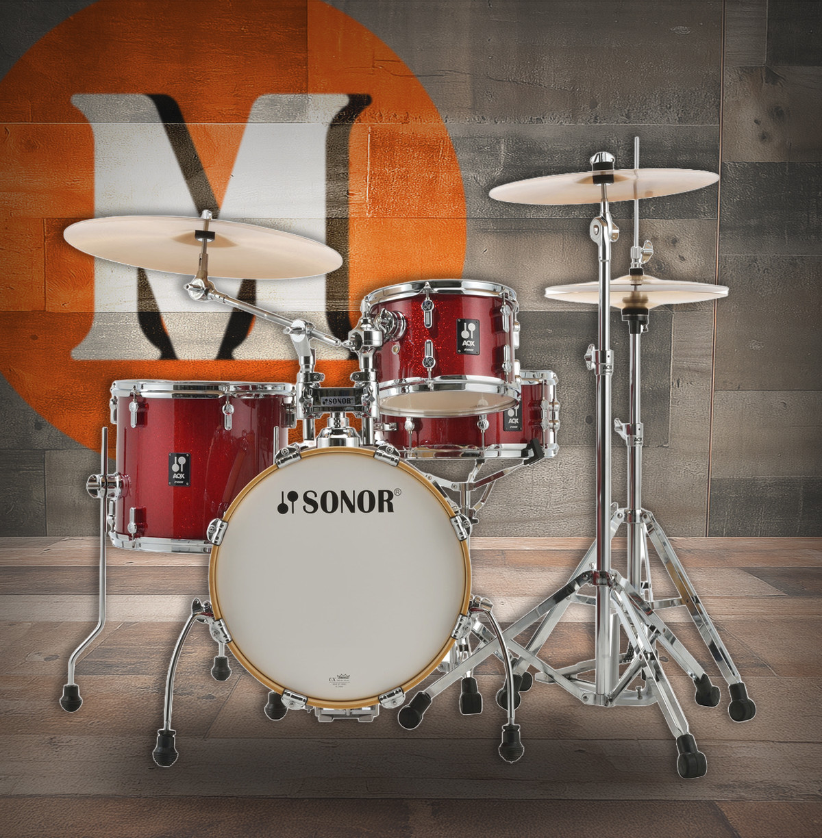Sonor AQX Jungle Set - Red Moon Sparkle (AQX-JUNGLEWMRMS) | Musician Madness