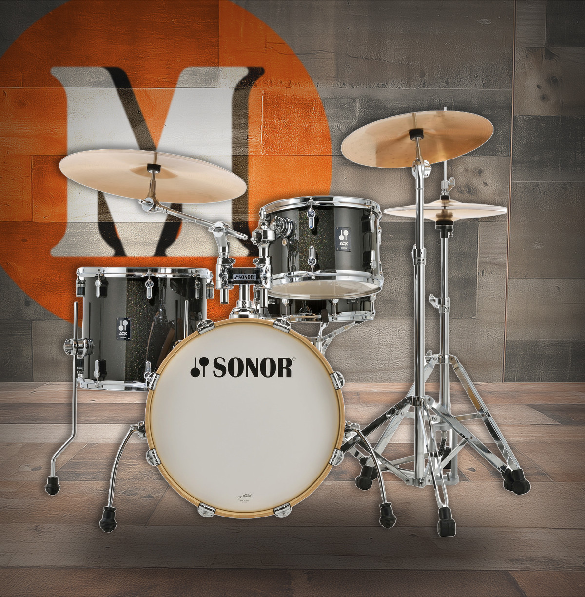 Sonor AQX Jazz Set Black Midnight Sparkle (AQX-JAZZWMCBMS)