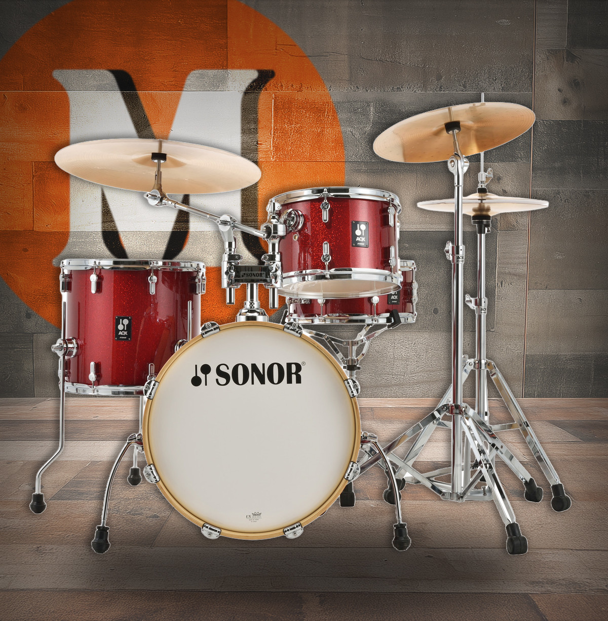 Sonor AQX Jazz Set Red Moon Sparkle (AQX-JAZZWMRMS) | Musician Madness