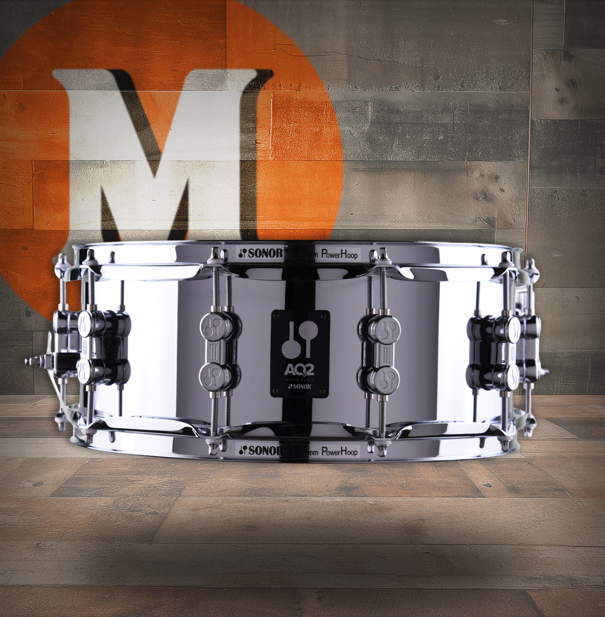 Sonor AQ2 14X5.5 Steel Snare - Chrome (AQ2-1455-SDS)