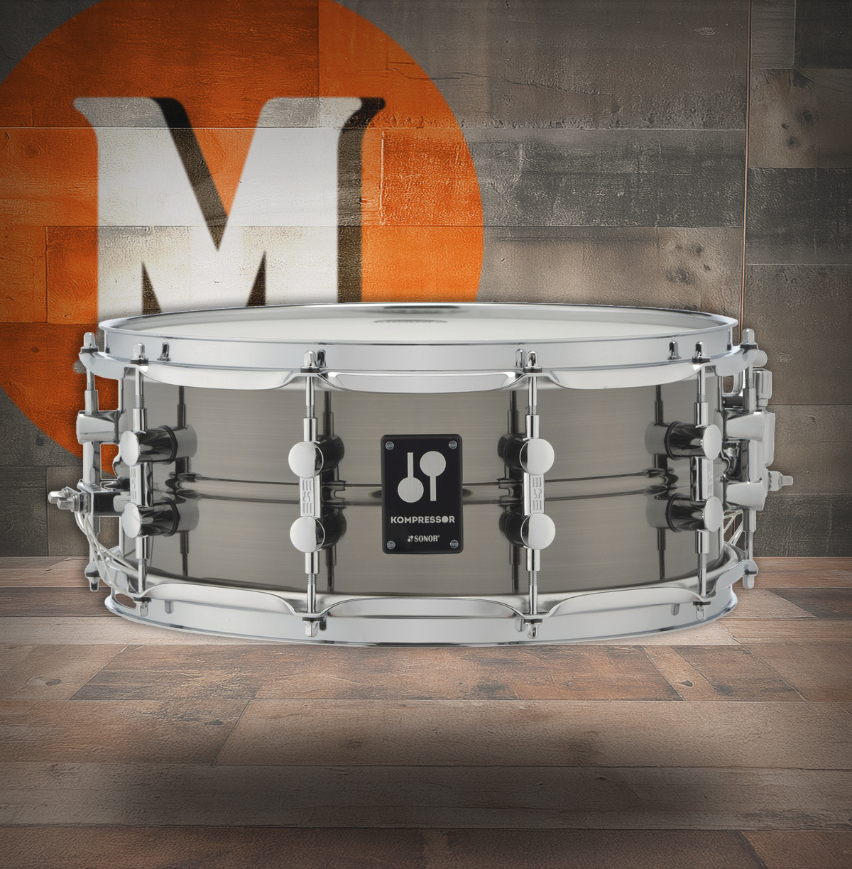 Sonor Kompressor Snare Drum 14 x 5.75 In. Brass (KS-140575-SDB) | Musician Madness