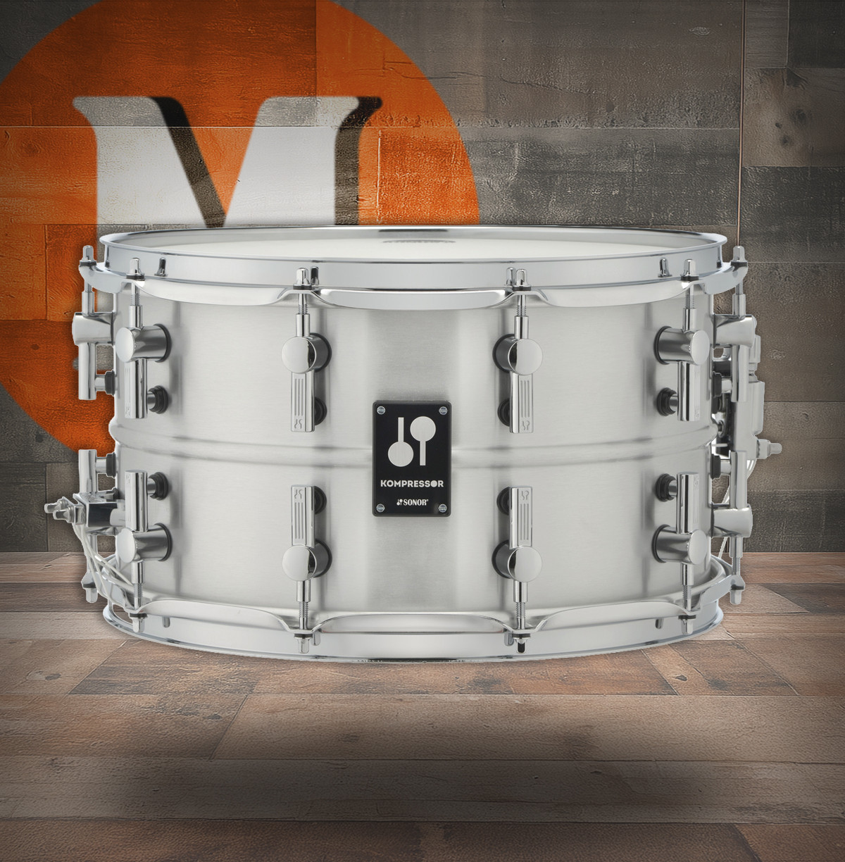 Sonor Kompressor Snare Drum 14 In. x 6.5 In. Aluminum (KS-1408-SDA) | Musician Madness