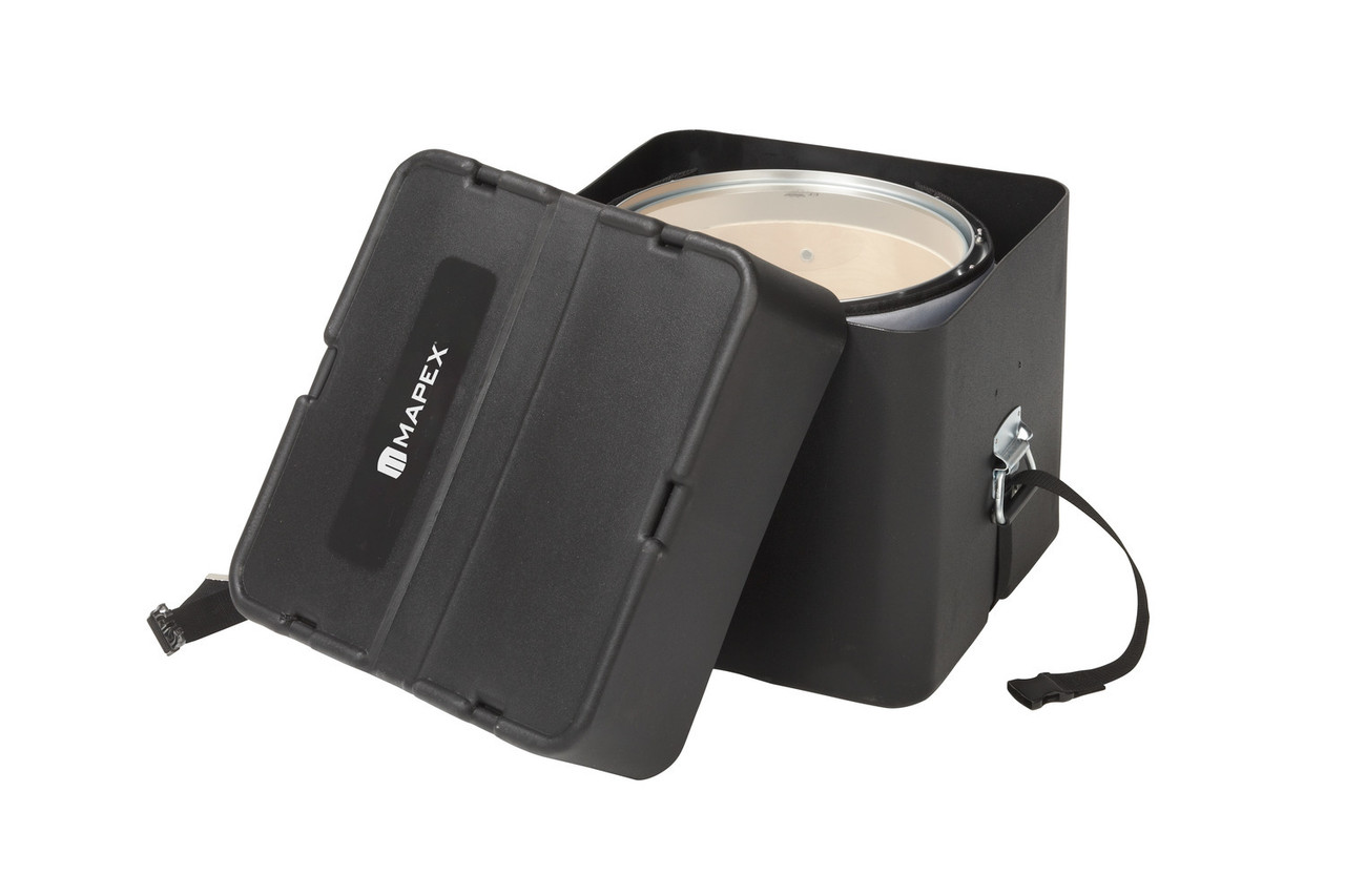 Mapex 14 In. Snare Drum Case Black Molded Plastic Case With Mapex Logo (MPC217) | Musician Madness