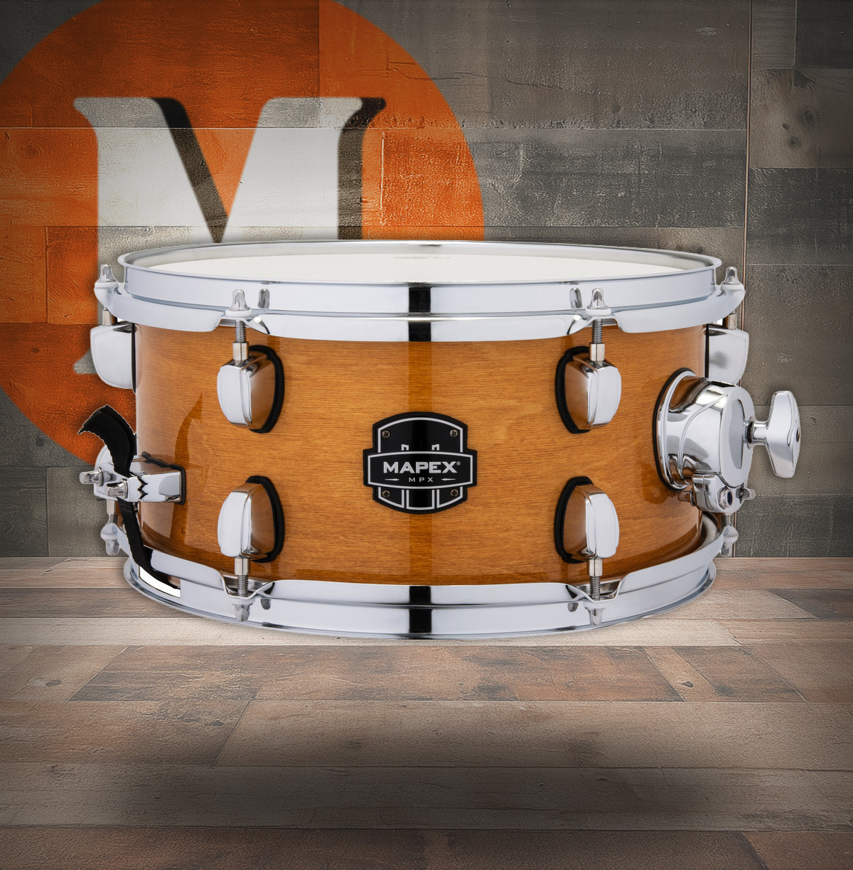 Mapex Mpx 12  In. x6 In. Maple/Poplar Hybrid Shell Side Snare Drum  Gloss Natural (MPNMP2600CNL) | Musician Madness