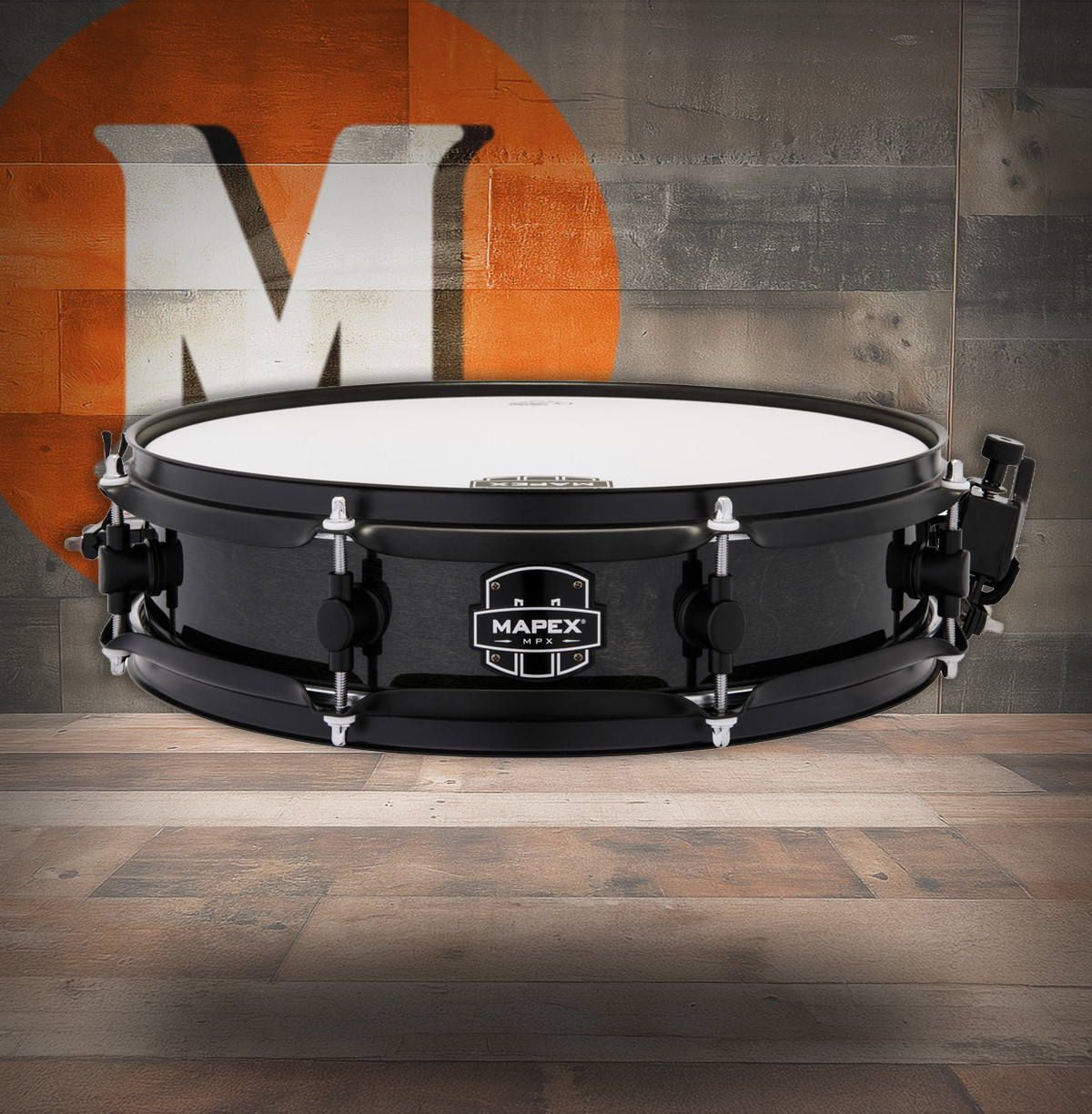 Mapex Mpx 14"X3.5" Maple/Poplar Hybrid Shell Piccolo Snare Drum  Trans Midnight Black (MPNMP4350BMB)