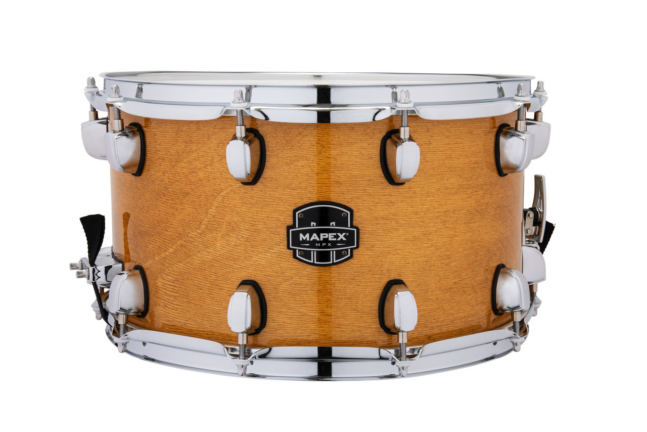 Mapex Mpx 14  In. x8 In. Maple/Poplar Hybrid Shell Snare Drum  Gloss Natural (MPNMP4800CNL) | Musician Madness