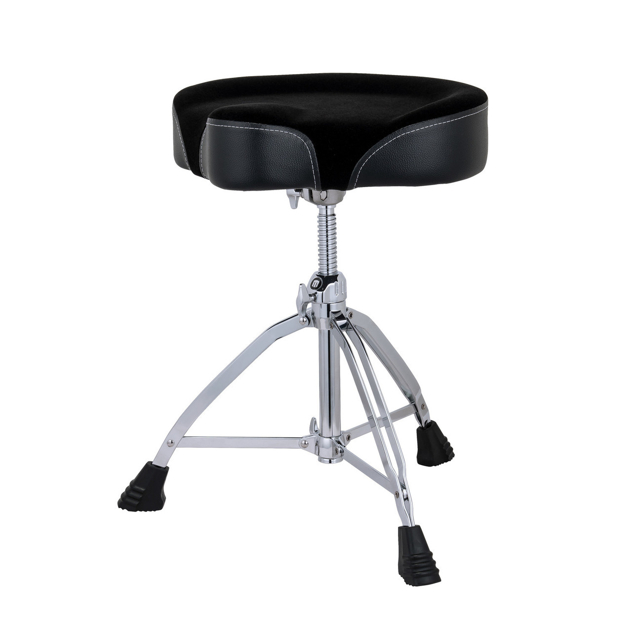 Mapex T865 Double Braced 3-Leg Blk Cloth Saddle Cushion Throne (T865)