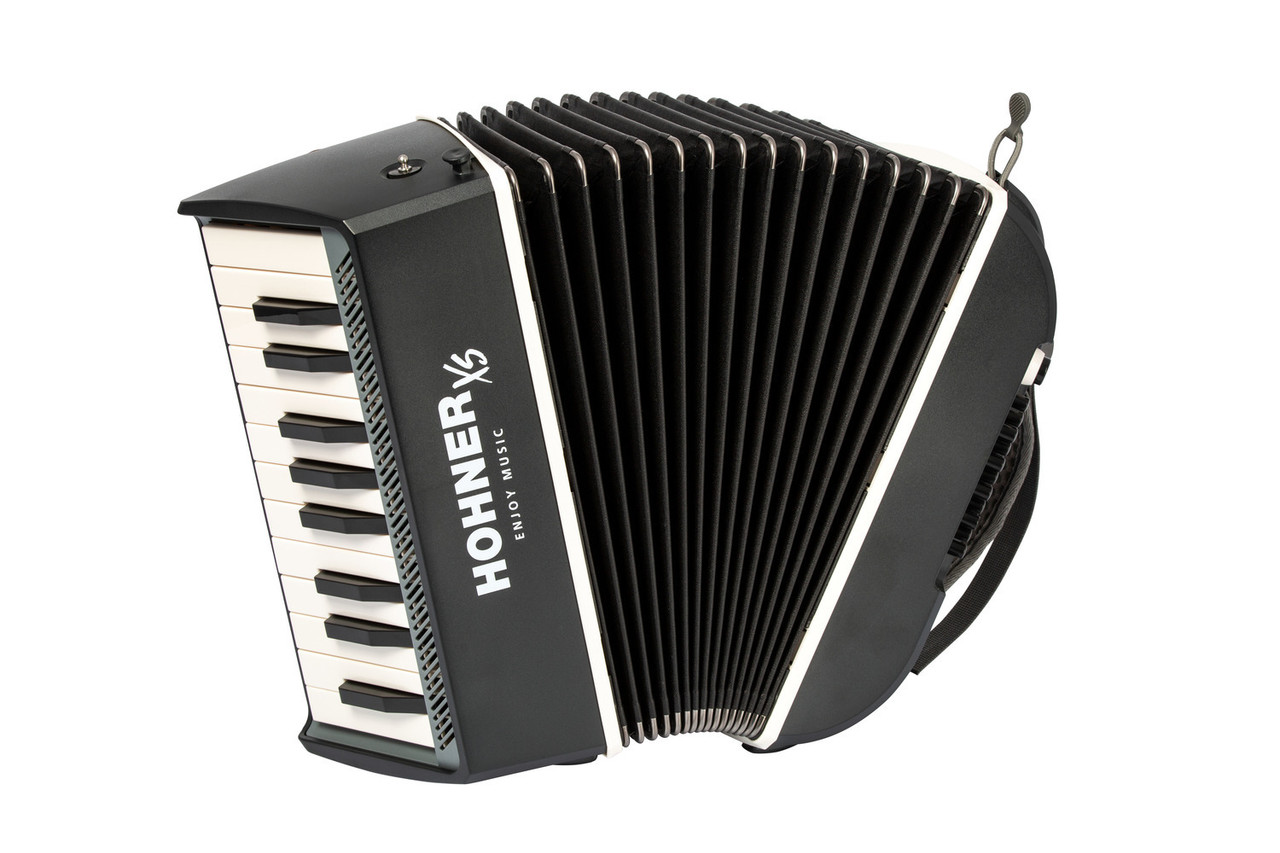 Hohner XS Adult Accordion Dark Grey w/ Gig Bag (XS-GRY)
