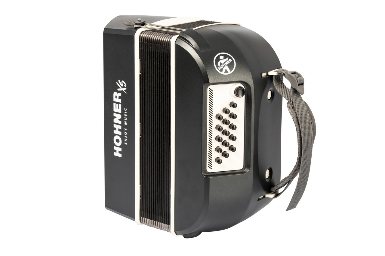 Hohner XS Adult Accordion Dark Grey w/ Gig Bag (XS-GRY)