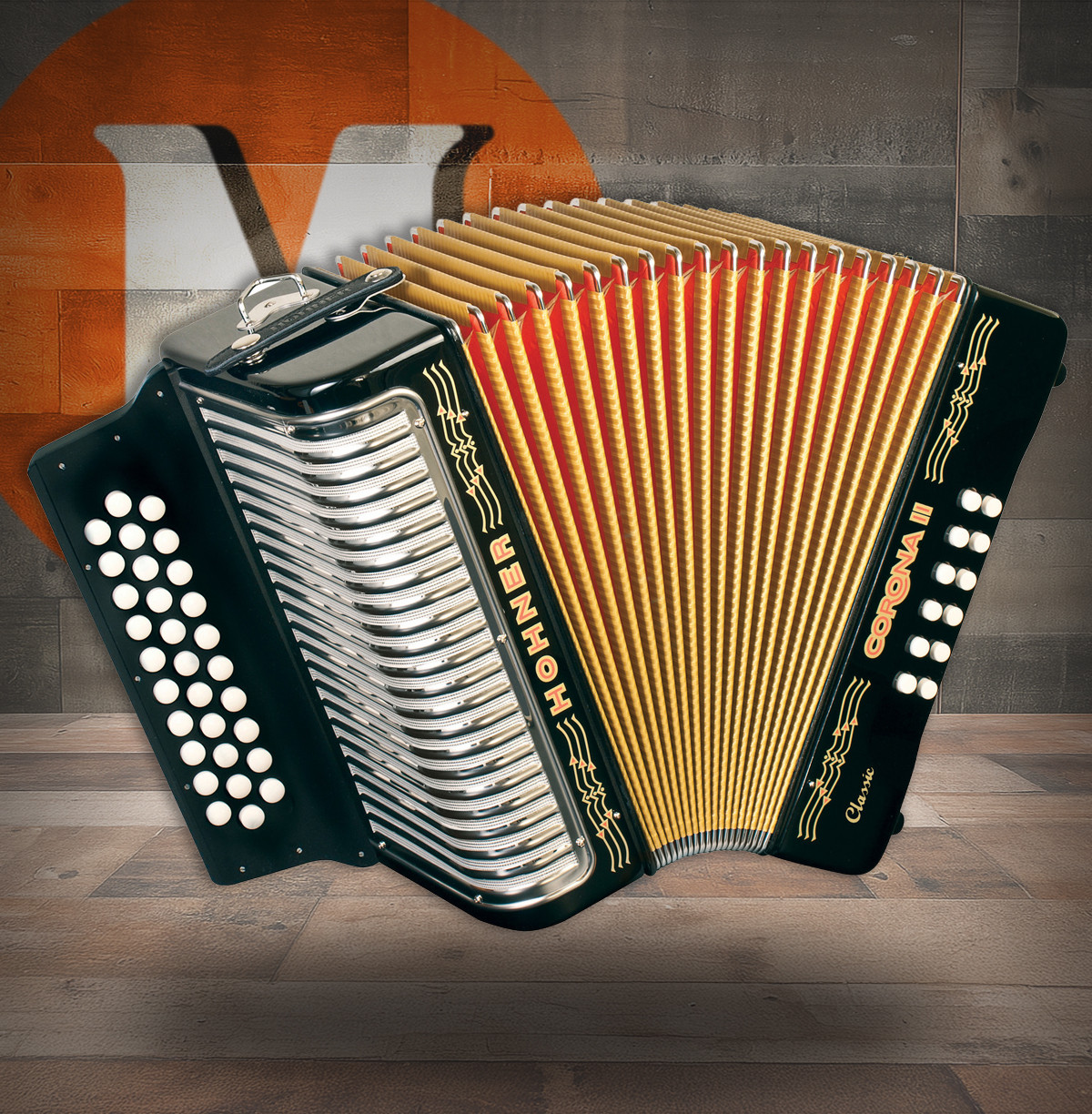 Hohner Corona II Classic EAD - Jet Black (3523EB)