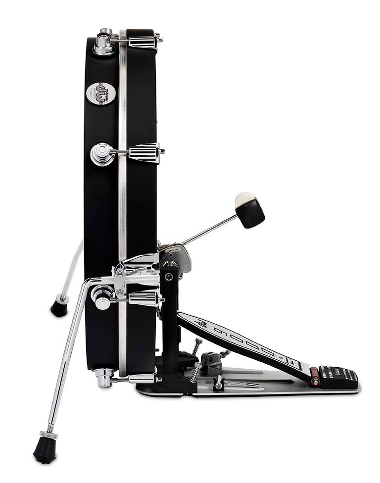 DW Design Series Maple Pancake Bass Drum 3x20 Black Satin Lacquer w/Chrome Hardware (DDBD0320BLCR) | Musician Madness