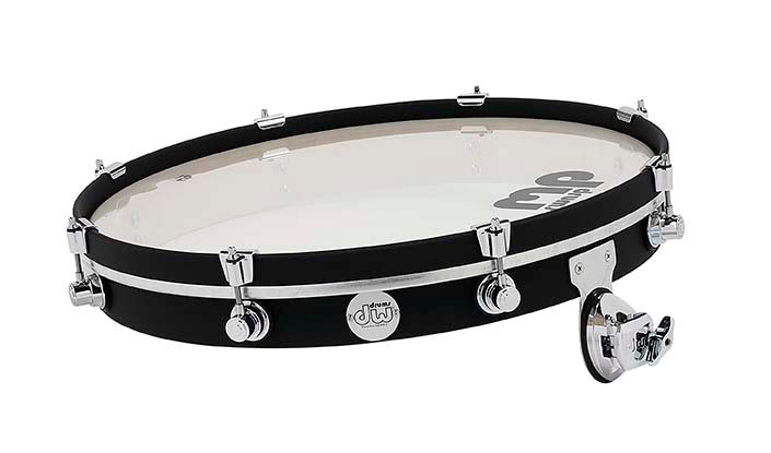 DW Design Series Pancake Drum 2.5x20 Black Satin Lacquer w/Chrome Hardware (DDCT2520BLCR) 