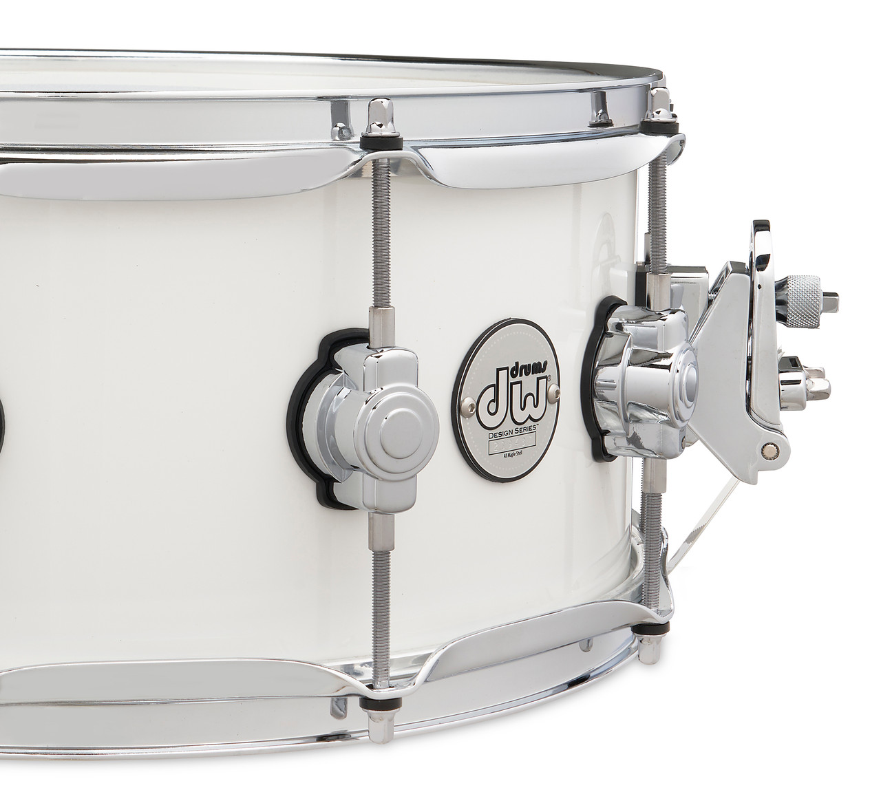 DW Design Series 6x14 Snare Drum Gloss White (DDLG0614SSWH) | Musician Madness