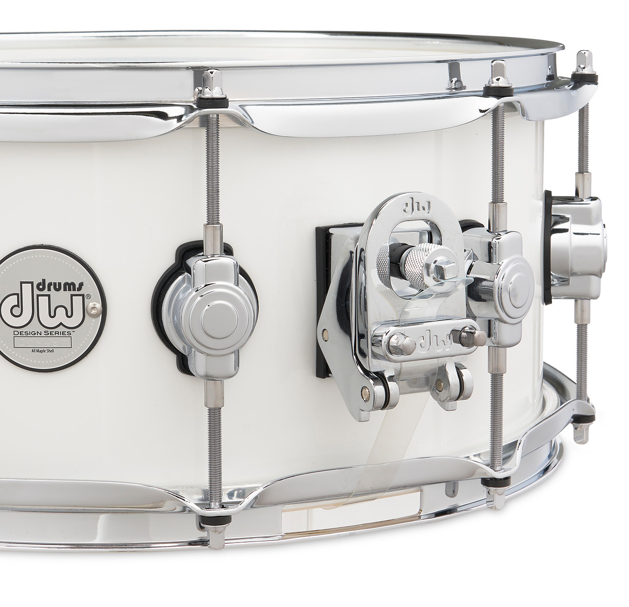 DW Design Series 6x14 Snare Drum Gloss White (DDLG0614SSWH) | Musician Madness | Musician Madness