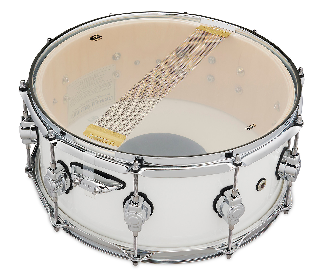 DW Design Series 6x14 Snare Drum Gloss White (DDLG0614SSWH) | Musician Madness