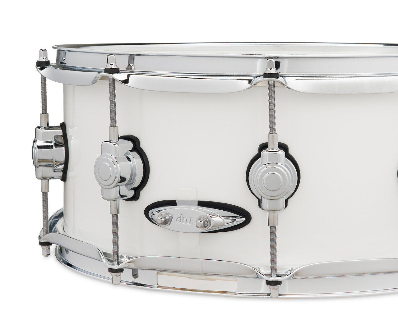 DW Design Series 6x14 Snare Drum Gloss White (DDLG0614SSWH) | Musician Madness | Musician Madness