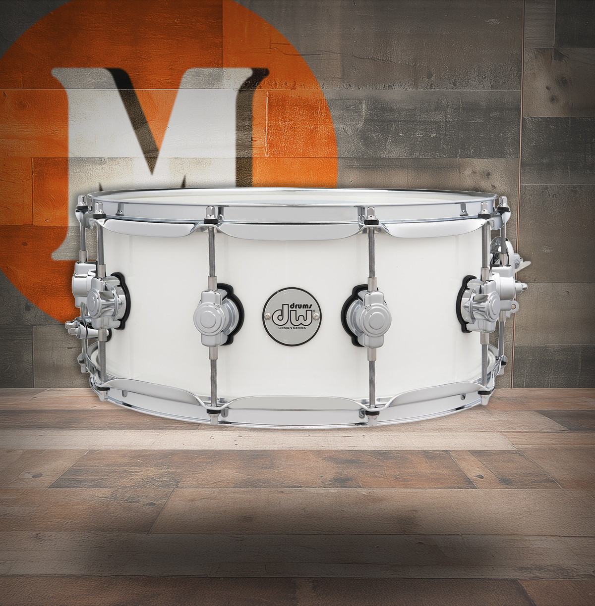 DW Design Series 6x14 Snare Drum Gloss White (DDLG0614SSWH) | Musician Madness | Musician Madness