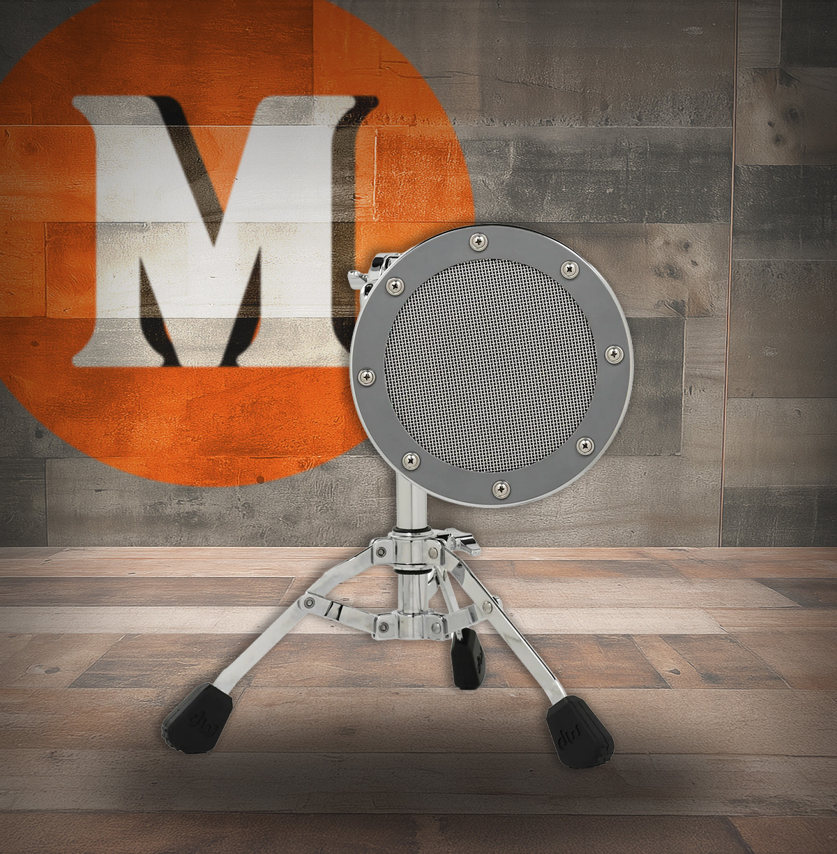 DW Moon Mic with 7000 Base & L-Arm - Chrome (DSMM7000L) | Musician Madness