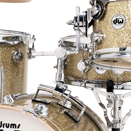 DW Bass Drum Mounted Retro Rail Mount, Satin Chrome (DWCP7771SC) | Musician Madness