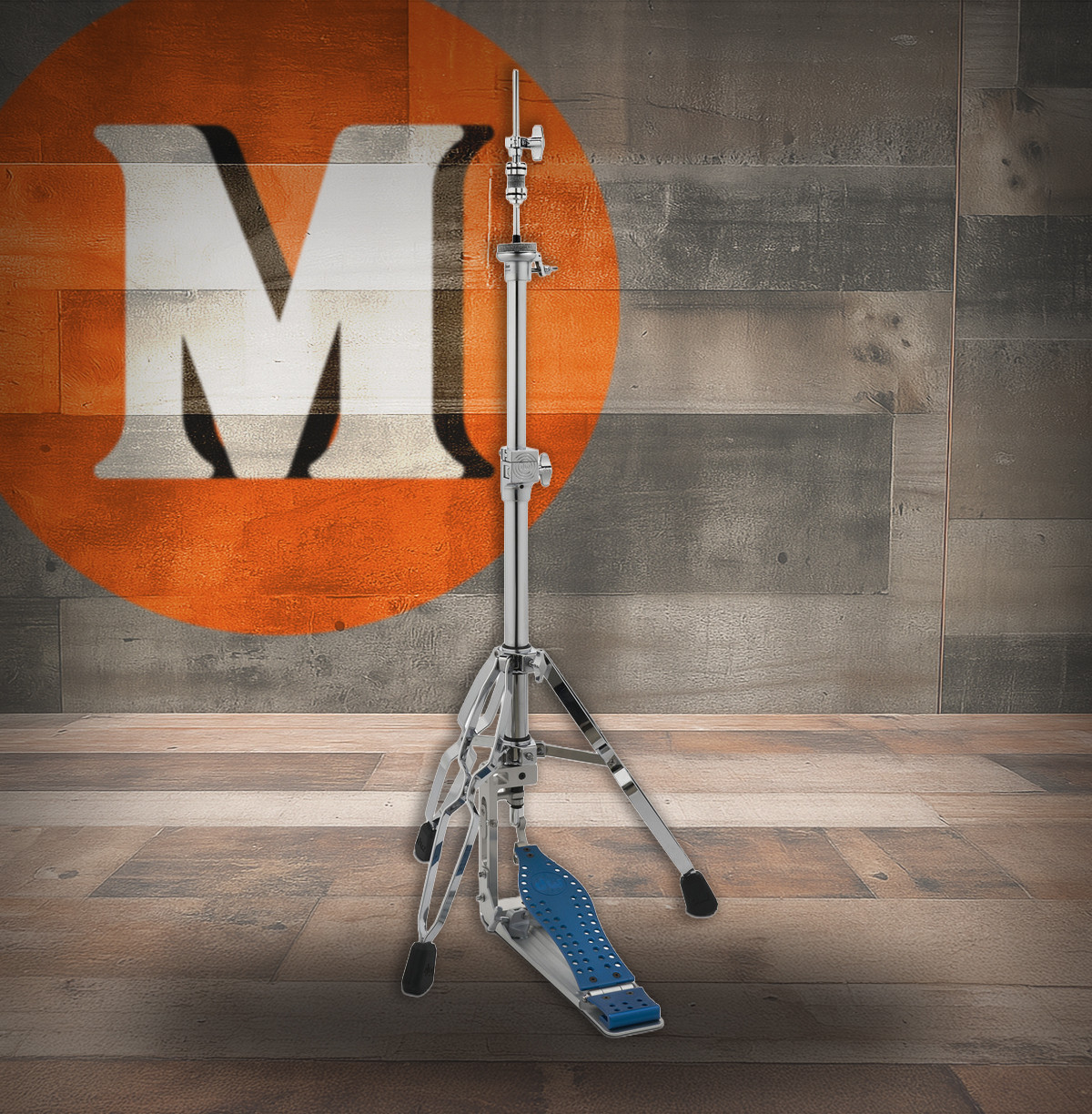 DW MFG Series Machined Direct Drive 3-Leg Hi-Hat Stand Cobalt Edition (DWCPMDDHH3BL) 