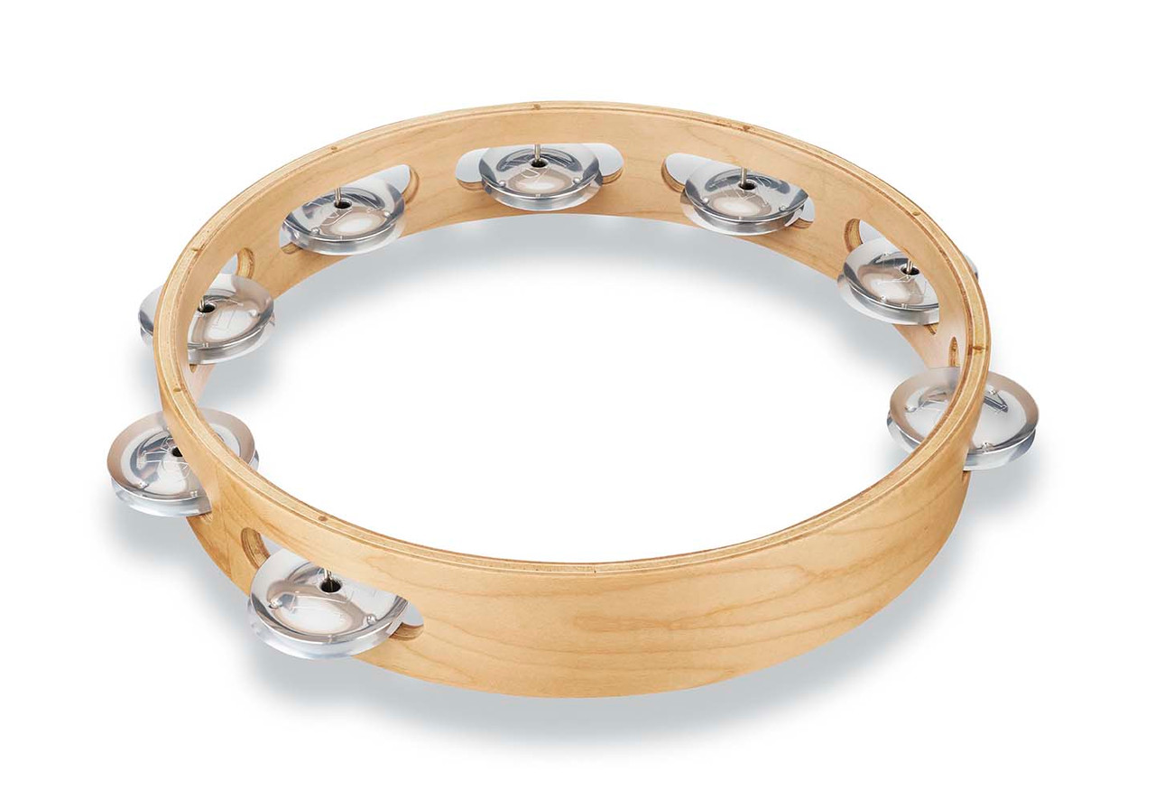 Latin Percussion LP Pro 10 Inch Single Row Tambourine - Aluminum (LP380A-AL)