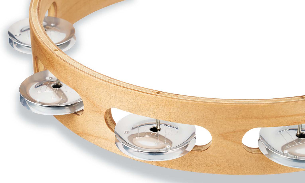 Latin Percussion LP Pro 10 Inch Single Row Tambourine - Aluminum (LP380A-AL)