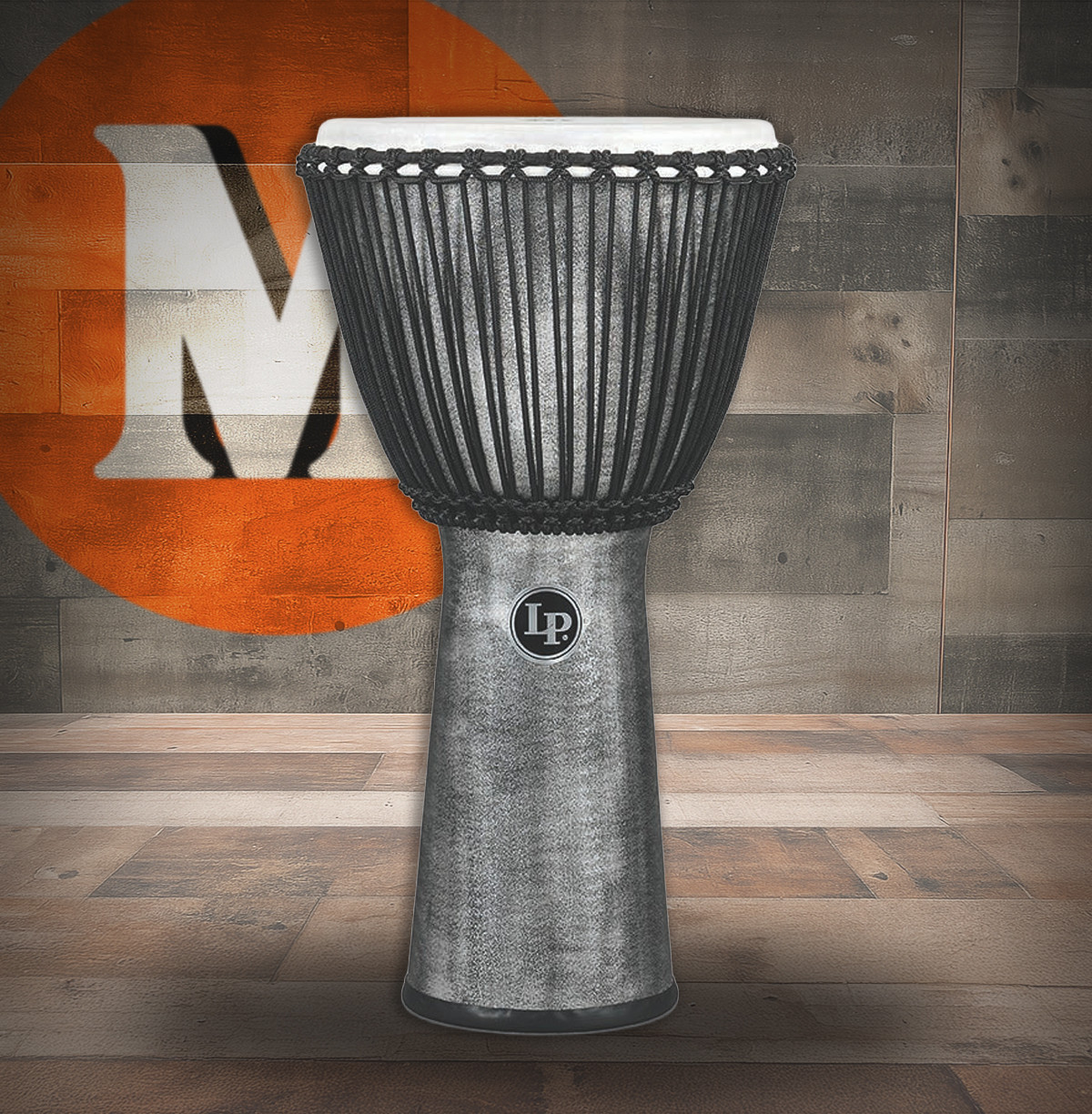 Latin Percussion LP World Beat FX 12-1/2 Inch Rope Tuned Djembe Grey (LP725G)