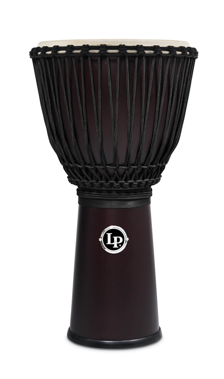 Latin Percussion LP LP799-DW 12-1/2"-Inch Rope Tuned Siam Walnut Djembe (LP799-DW) | Musician Madness