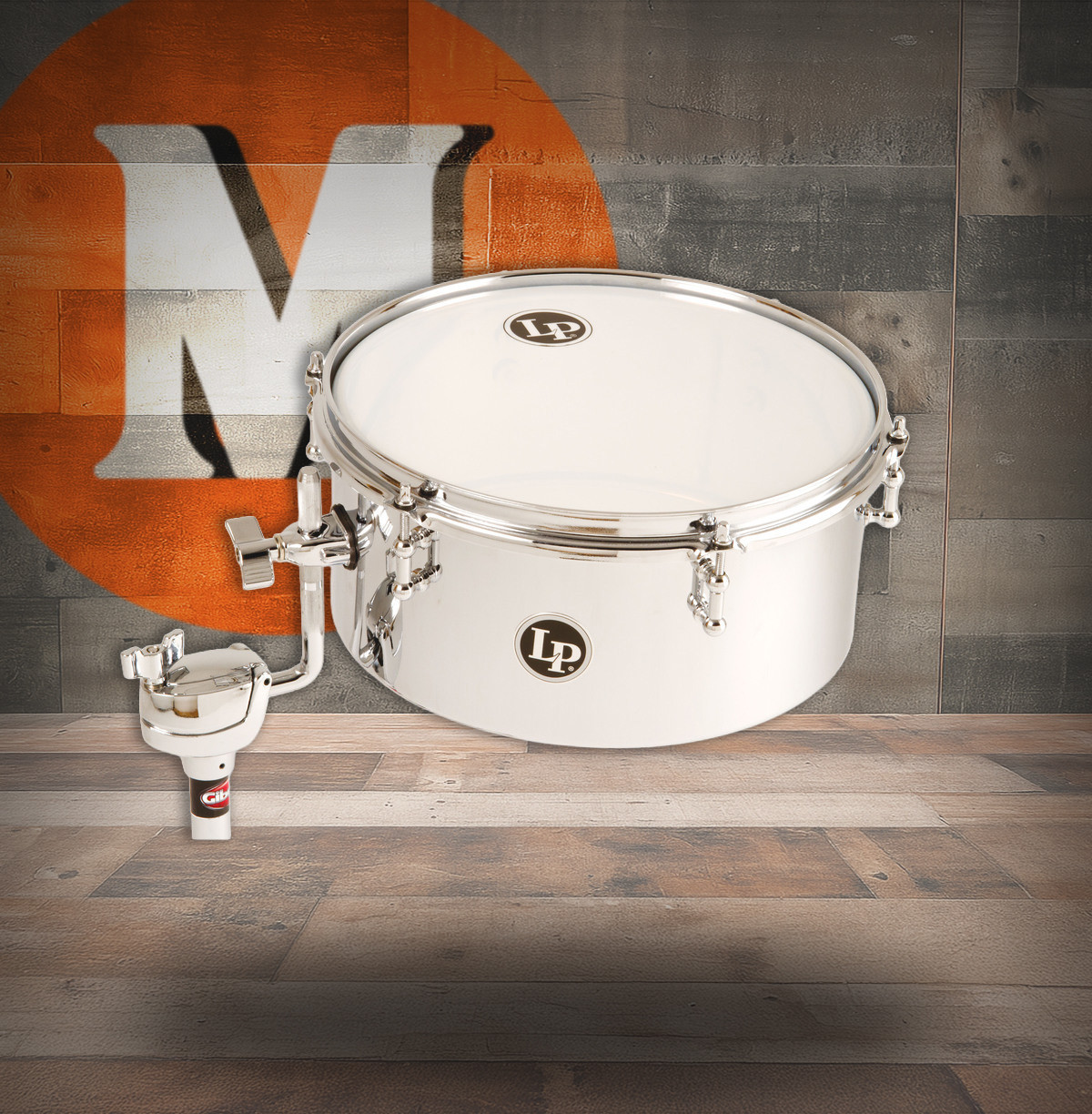 Latin Percussion LP 12" LP812-C Mountable Drum Set Timbale - Chrome (LP812-C) | Musician Madness | Musician Madness