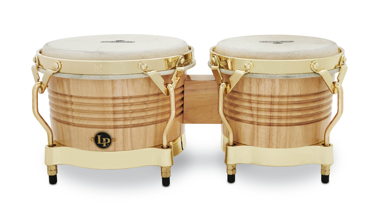 Latin Percussion LP Matador Bongos Oak Natural Gold 7-1/4-8-5/8" (M201-AW)