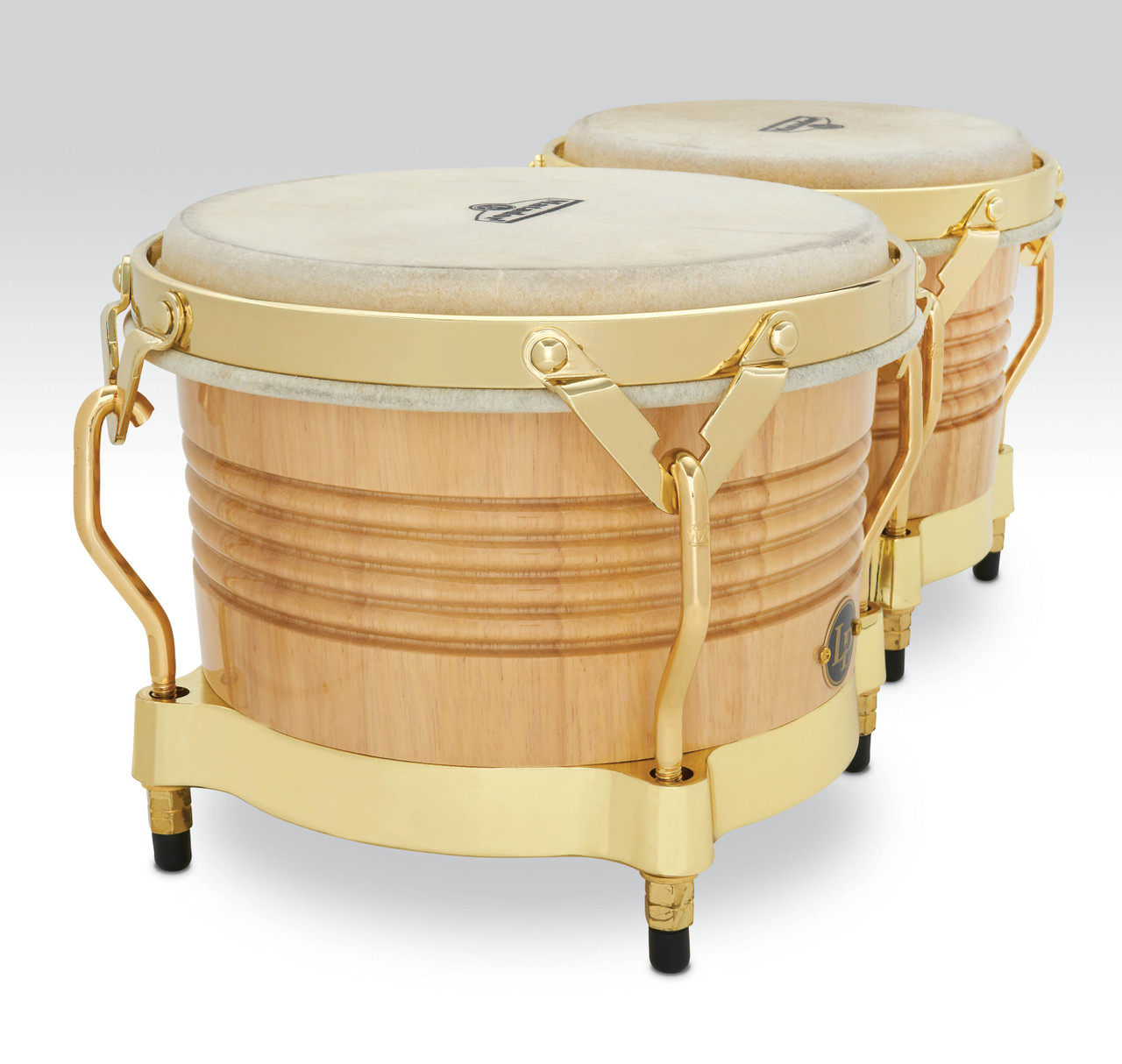 Latin Percussion LP Matador Bongos Oak Natural Gold 7-1/4-8-5/8" (M201-AW)