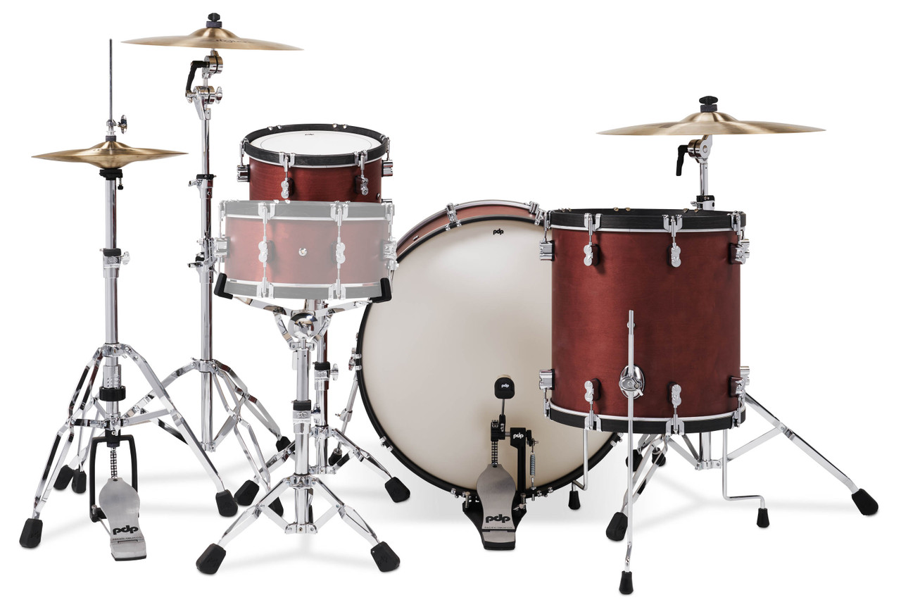 PDP Concept Classic Series 3-Piece Maple Shell Pack - Ox Blood w/Ebony Hoops (PDCC2613OE) | Musician Madness