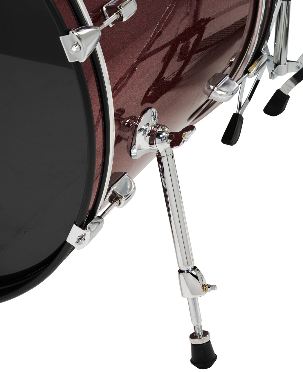 PDP Center Stage Ruby Red Sparkle 5pc Kit Hardware Cymbals & Throne Included (PDCE2215KTRR) | Musician Madness
